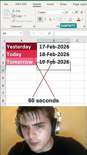 🔥 Current Date Magic in MS Excel | Auto Update Today’s Date Instantly! 📅⚡#asmr #excel #tricks #viral