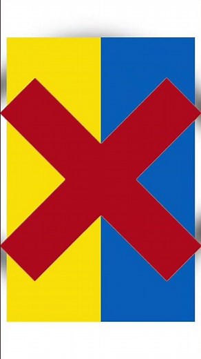 Correct way to hang Ukraine flag vertically