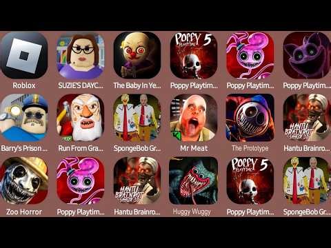 Poppy Playtime Chapter 5, Roblox, Minecraft,Sprunky Survival, Grumpy Gran, Granny 4 Mortuary Madness