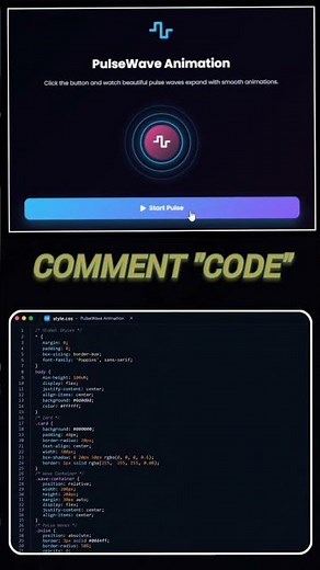 (Day 22/100) Pulse Wave Animation #javascript #coding #frontend #codingstyle #frontendchallenge