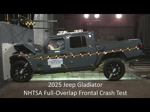 2024-2025 Jeep Gladiator NHTSA Full-Overlap Frontal Crash Test