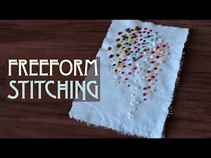Slow Stitching with French Knots – Freeform Embroidery (December Piece for My Stitch Book)