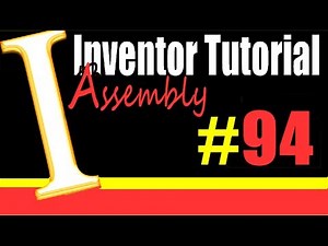 94 Inventor assembly Tutorial: 2nd method; assemble feature Video Lecture | Autodesk Inventor: A Complete Learning - Design Softwares