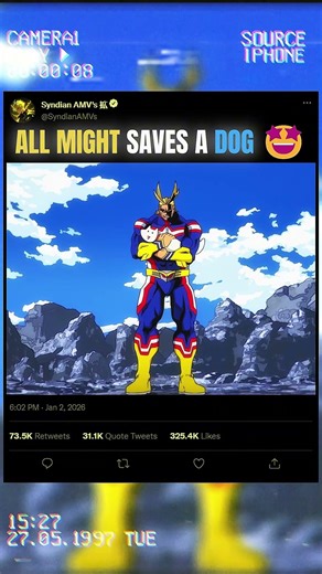 ALL MIGHT saves a DOG 🤩 | #myheroacademia #mha #bnha #viral