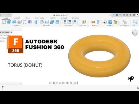 How to Make Torus (Donut) in Fusion 360