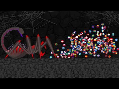 Escape From the Scorpider - Survival Marble Race Countries
