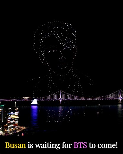 💜✨ BTS Coming Back to Busan: From Drone Sky to Live Vibe! ✨💜 Back in 2022, Busan lit up the sky with a special BTS-themed drone performance, created for the legendary “Yet To Come in Busan” concert. That magical moment — when drones formed BTS imagery and their music filled the air — wasn’t just a drone show… it was a milestone for ARMY in Busan! This year, BTS is heading back to Busan this June 12–13 as part of their 2026-2027 world tour, marking their first full-group performances in the cit