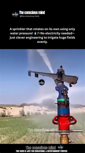 This Farm Sprinkler Works Without Electricity! 💧🌾 #Shorts