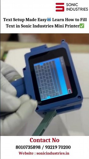 Text Setup Made Easy🖨️ Learn How to Fill Text in Sonic Industries Mini Printer✅ #techtutorial