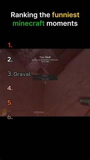 Ranking the funniest minecraft moments. #minecraft #ranking #minecraftshorts