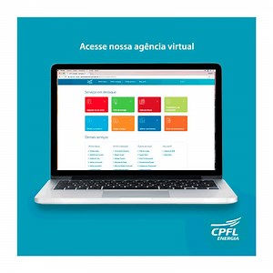 Precisa solicitar a 2ª via da sua conta? Nós ajudamos com isso. Veja o passo a passo e depois é só fazer você mesmo, acessando http://bit.ly/2hHQZOO #PraCegoVer - O gif tem um fundo azul com um notebook aberto. Aos poucos as imagens vão sendo trocadas, mostrando o passo a passo para solicitar a segunda via da conta de energia elétrica no site da CPFL Energia. As instruções aparecem na seguinte ordem: Acesse nossa agência virtual; Clique na opção “segunda via de conta”; Faça o login; Localize a c