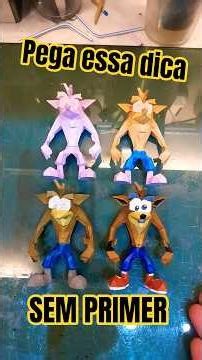 Sem Primer e Sem Compressor. Acabamento Barato. #impressão3d #miniature #reirec3d #dica