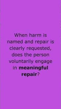 Repair is the difference between bad behavior and abuse #narcissisticabuse #emotionalabuse