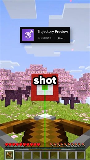 Minecraft: Trajectory Preview Mod