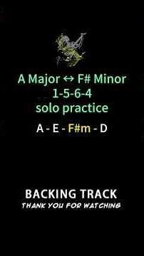 A Guitar Backing Track – 70 BPM | A–E–D–F#m (1546) | Pop Rock Solo Jam #guitarbackingtrack #guitar