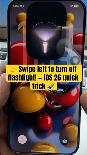 Quick iPhone Trick: Swipe to Turn Off Flashlight 🔦✨
