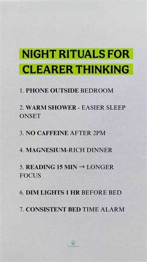 ✨ Night Rituals for Clearer Thinking 🧠 | Better Sleep & Sharper Mind 🌙