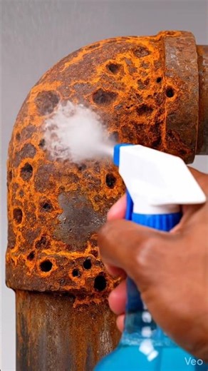 cleaning rust from steel pipe elbow point