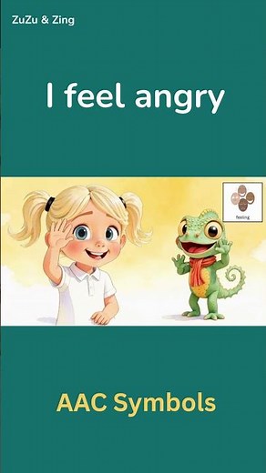 I Feel Angry 😠 | AAC Symbols | Emotions Song for Autism & Complex Needs #shorts