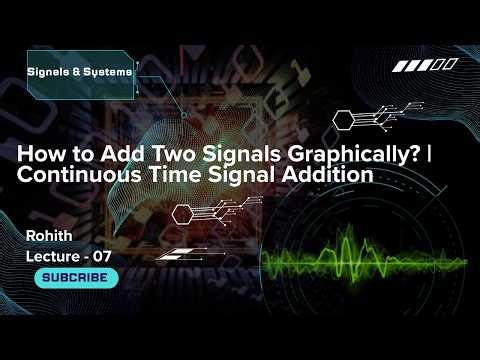 7 How to Add Two Signals Graphically? | Continuous Time Signal Addition