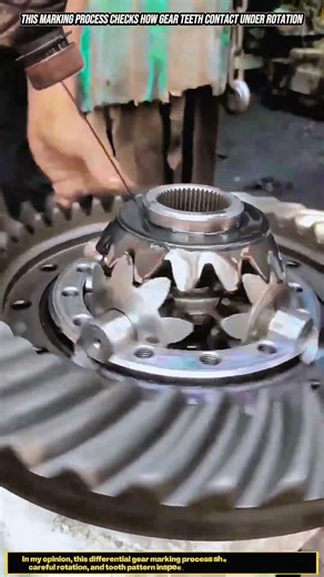 Differential Gear Marking : How Tooth Contact Gets Checked