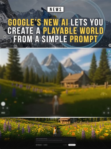Google has officially launched Project Genie, a groundbreaking AI tool that allows users to create fully playable worlds using nothing more than a text prompt or a single image. Powered by Google DeepMind’s Genie 3 world‑model, the system generates interactive environments that players can explore in real time — walking, running, flying, swimming, or even driving through AI‑constructed spaces. According to Google and multiple tech outlets, Genie 3 simulates dynamic environments on the fly, produ