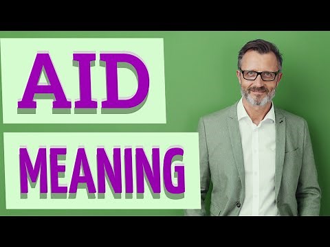 Aid | Meaning of aid