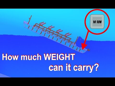 SHIP vs WEIGHT blocks⚓️! Will it SINK?🌊 | Water Physics Simulation