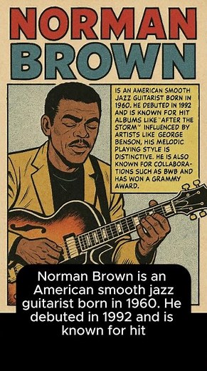 Norman Brown is an American smooth jazz guitarist born in 1960. #tamasaka_jazz