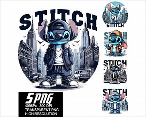 5 PNG Urban Stitch Design Street Wear Stitch Png High Resolution 4096px Designs Printing or Sublimation for Tshirt Sticker Mug - Etsy