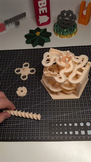 3D Printed Marble Machine Oops! 🔞 #3dprinted #3dprinting #toys