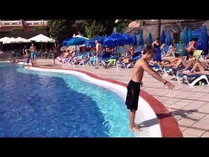 Backflip into pool