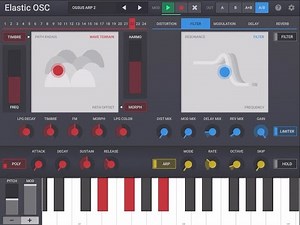 Elastic OSC - playful multi OSC Synthesizer for iOS - 30 seconds