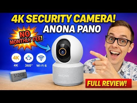 Anona Pano 4K Review: The Best AI Indoor Security Camera with No Monthly Fees!