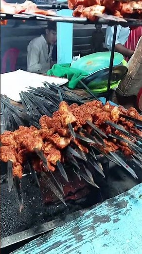 Chicken Tikka Young Boy Making Chicken Tikka #youtubeshorts #shorts #streetfood