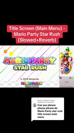 Mario Party Star Rush - Superstar Title Screen