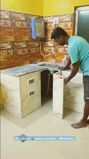 PVC Kitchen Cabinets|| pvc modular kitchen # modern pvc world
