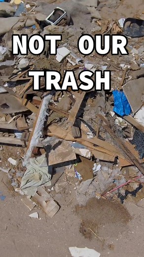 🗣 THIS ISN'T OUR TRASH, BUT THIS IS OUR PLANET 🌎 #trash #desert #cleanup #fyp