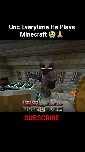 Unc Plays Minecraft EP 1 #minecraft #shorts