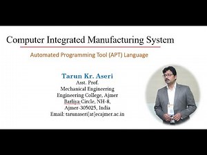 Automated Programming Tool (APT) CNC Programming: Introduction and Geometric Statements