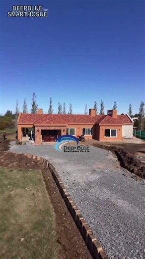 light steel frame prefab single family home in South America
