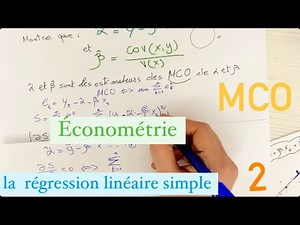 Démonstration 2/ régression linéaire simple /économétrie