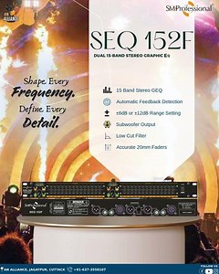 SEQ 152F- Dual 15-band Stereo Graphic Equalizer🔥