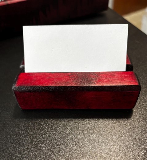 Solid Wood Business Card Holder | Handmade Desk Card Display | Luxury Office Accessory | Professional Desk Decor - Etsy