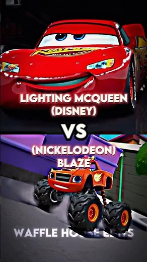 Lightning McQueen VS Blaze The Monster Machine