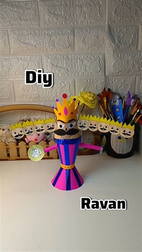 Crafty Pooja | Diy Ravan #diy #craft #reels #dusshera #ravan #craftideas #diwali #ideas #reelsinstagram #reelitfeelit #reelkarofeelkaro #instamood... | Instagram