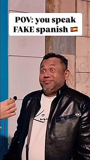 INTERVIEW IN FAKE SPANISH!!! 😂 #laugh #funny #comedy #fakespanish #interview