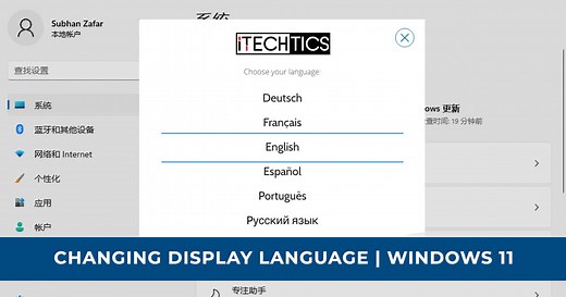 How To Change Display Language In Windows 11