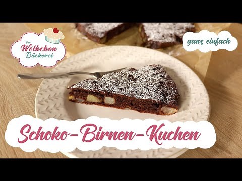 Schoko-Birnen-Kuchen - Diät-Kuchen einfach und schnell selbst gemacht (ww geeignet)