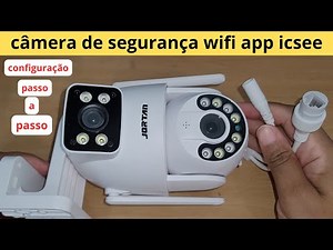 how to install wifi security camera jortan app icsee dual lens